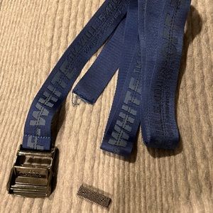 Off White Blue Belt